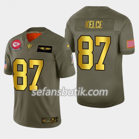 Kansas City Chiefs Tröjor Travis Kelce 87 Nike 2019 Salute to Service - Herr Kansas City Chiefs Tröjor Travis Kelce 87 Nike 2019 Salute to Service - Herr